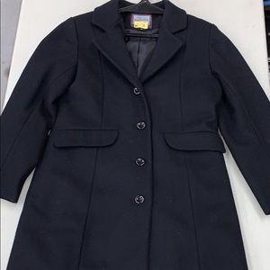 Rothschild Girls Black Wool Dress Coat